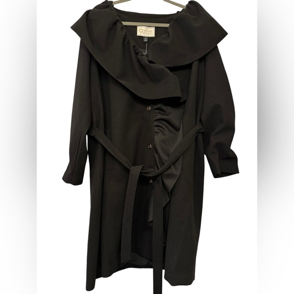 C Wonder  Ruffle Front Dress Coat - Picture 5 of 12